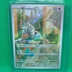 Mimikyu SVP 075 SEALED Paldean Fates ETB Black Star Promo - Pokemon TCG N Mint - Image 2