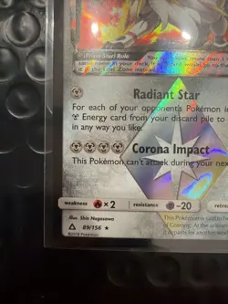 Pokemon TCG Solgaleo Prism Star 89/156 Pokemon Ultra Prism HOLO NM - Image 5