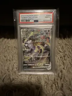 2023 Pokemon SWSH Crown Zenith FA/Mewtwo VSTAR #GG44/GG70 PSA 10 Gem MT - Image 1