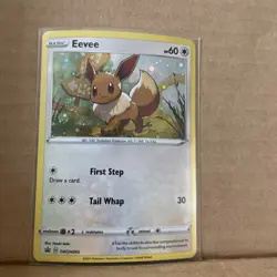 Eevee - 2021 Pokemon Battle Styles Black Star Promo COSMOS Holo Rare #SWSH095 - Image 1