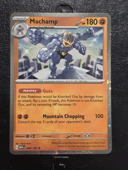 Pokemon TCG Machamp Cosmos Holo Rare 068/165 Promo 151 NM - Image 1
