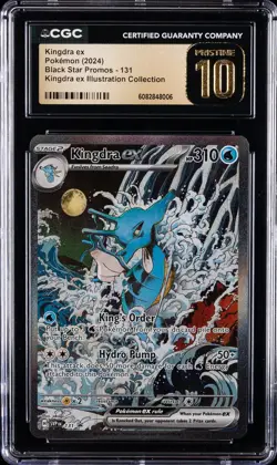 2024 POKEMON BLACK STAR PROMOS #131 KINGDRA EX CGC 10 PERFECT - Image 1