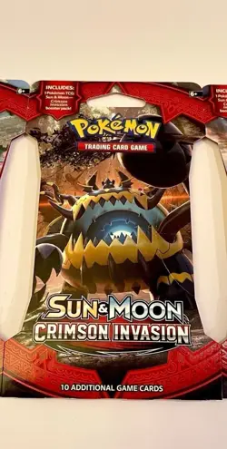 (1) Pokemon TCG: Sun & Moon Crimson Invasion Sleeved Booster Pack (Guzzlord) - Image 1