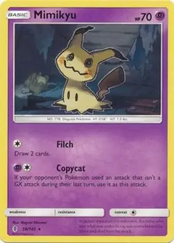 Mimikyu - 58/145 - Rare - Non-Holo - Theme Deck Exclusive - Near Mint - Image 1