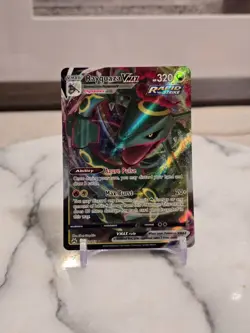 Pokemon TCG Rayquaza VMAX (Full art) 102/159 Crown Zenith Holo LP - Image 1