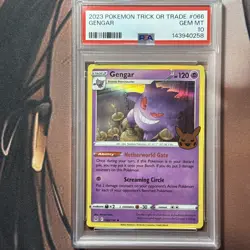2023 POKEMON TRICK OR TRADE #066 GENGAR PSA 10 - Image 1