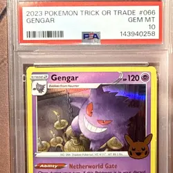2023 POKEMON TRICK OR TRADE #066 GENGAR PSA 10 - Image 3