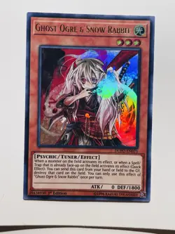 Yu-Gi-Oh TCG 1st Edition Ghost Ogre & Snow Rabbit DUPO-EN075 NM - Image 1