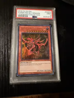YuGiOh Slifer the Sky Dragon LC01-EN002 Legendary Collection PSA 9 - Image 1