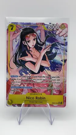 One Piece Nico Robin SR Alt Art AA EB03-055 Heroines edition English - Image 1