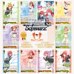 Weiss Schwarz Quintessential Quintuplets Premium Booster ALL CARDS JAP Preorder - Image 1