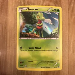 Treecko - XY36 - Black Star Holo Rare Promo XY TCG - Pokemon Card - DMG - Image 1