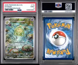 2025 Duosion 119/086 Illustration Rare Pokemon Black Bolt PSA 9 - Image 1