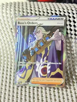 Boss's Orders 248/193 Ghetsis Full Art Holo Pokemon Paldea Evolved ENG NM - Image 3