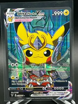 Pokemon Pikachu Cosplay Saint Seiya Custom Art NM - Image 1