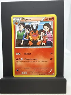 Pokemon Pignite TCG Legendary Treasures 26/113 Regular Uncommon Card - Image 1