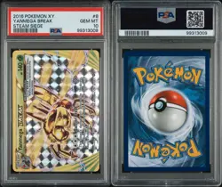 PSA 10 2016 POKEMON XY STEAM SIEGE #8 YANMEGA BREAK • POP 87 - Image 1