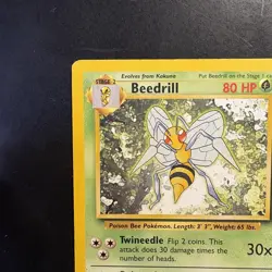Pokemon Vintage Non-Holo Rare Beedrill 17/102 Base Set WotC 1999 - Image 2