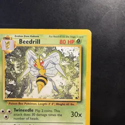 Pokemon Vintage Non-Holo Rare Beedrill 17/102 Base Set WotC 1999 - Image 3