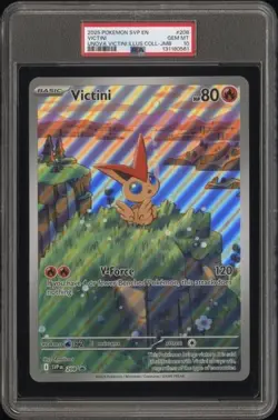 PSA 10 - 2025 Pokemon Collection VICTINI Jumbo Black Star Promo #208 (0561) - Image 1