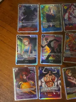 24x English One Piece TCG Alt Arts Holo and Regular Dons and SRS mixed card lot - Image 4