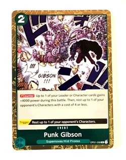 Punk Gibson - OP01-058 R - Rare - Foil - Romance Dawn - One Piece_2 - Image 1