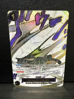 Ground Death OP14-096 Alternate Art Event Azure Sea’s Seven One Piece NM x2 - Image 1