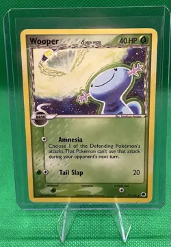 Wooper (Delta Species) - Dragon Frontiers (DF) 77/101 Pokemon Card Regular Print - Image 1