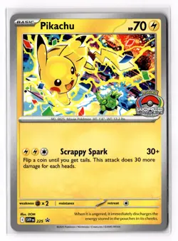 Pikachu - (World Championship 2025) 225 SV: Scarlet & Violet Promo Cards NM - Image 1