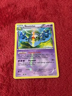 Reuniclus 126/124 Dragons Exalted Holo Pokemon Card Played - Image 1