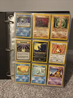 Vintage Pokemon Card Binder Collection 350 Cards - Image 1