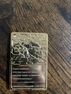 Nintendo Pokemon 24k Gold Plated Charizard Metal Card 1999 Limited Edition - Image 2