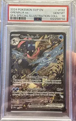 Greninja ex 132 Sv: Scarlet & Violet Promo Cards Holo PSA 10 - Image 1