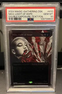 2024 MTG DSK Niko, Light Of Hope Double Exposure Textured Foil #410 PSA 10 - Image 1