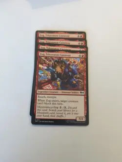 (4) Zog, Triceraton Castaway *PLAYSET* Teenage Mutant Ninja Turtles Regular NM - Image 1