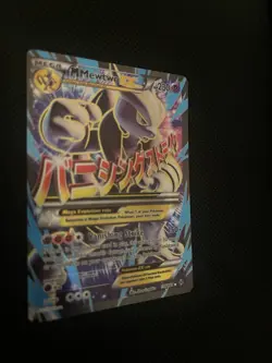 Pokemon M Mewtwo EX Breakthrough 159/162 Full Art Mega Holo 230 HP - Image 2