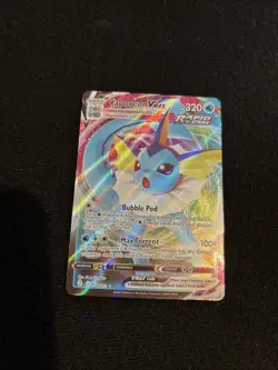 Pokemon TCG Vaporeon VMAX Evolving Skies 030/203 Holo Ultra Rare - Image 1