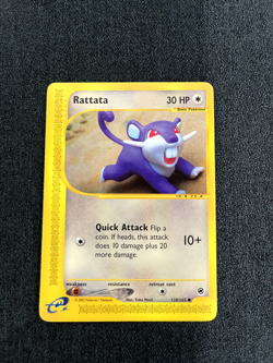 Pokemon TCG Rattata 128/165 Expedition Base Set Regular Lightly Played - Image 1