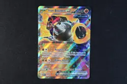 Iron Boulder ex Holo 147 Shiny Pokemon TCG Card Black Star Promo 2023 NEAR MINT - Image 1