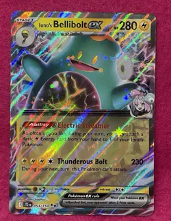 ✨Iono's Bellibolt ex 053/159 Journey Together Holo Pokemon TCG✨ - Image 4