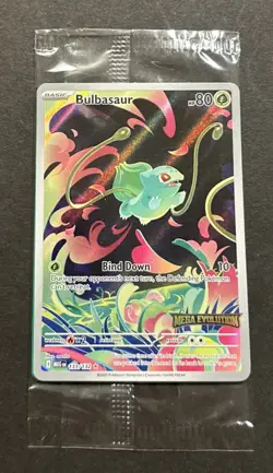 2025 POKEMON MEGA EVOLUTION BULBASAUR ILLUSTRATION RARE PROMO!! - Image 2
