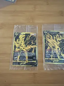 Pokemon Zacian V SWSH076 & Zamazenta V SWSH077 Gold Promos Sealed (NM) - Image 1