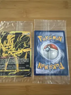 Pokemon Zacian V SWSH076 & Zamazenta V SWSH077 Gold Promos Sealed (NM) - Image 4