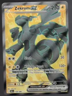Pokemon TCG - Zekrom ex 158/086 Ultra Rare SV: Black Bolt NM - Image 1