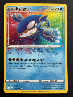 Pokemon TCG Kyogre Shining Fates 021/072 Holo Amazing Rare NM - Image 1