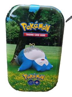 Pokemon GO TCG Factory Sealed Mini Tins Box - Snorkax. 2 Booster Packs Each Tin. - Image 1