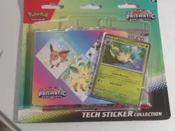 POKEMON PRISMATIC EVOLUTIONS TECH STICKER COLLECTION LEAFEON NEW/SEALED FS - Image 1