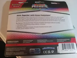 POKEMON PRISMATIC EVOLUTIONS TECH STICKER COLLECTION LEAFEON NEW/SEALED FS - Image 2