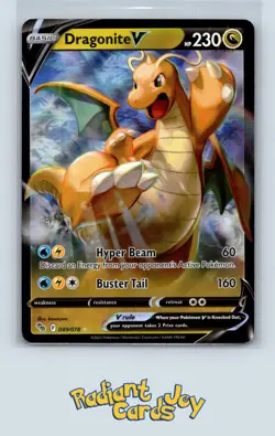 Dragonite V Ultra Rare Pokemon GO 049/078 NM - Image 1