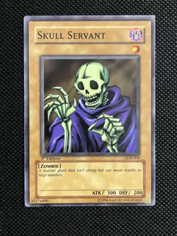 Skull Servant LOB-004 Common 1st Edition Light Play American English Yu-Gi-Oh! - Image 1